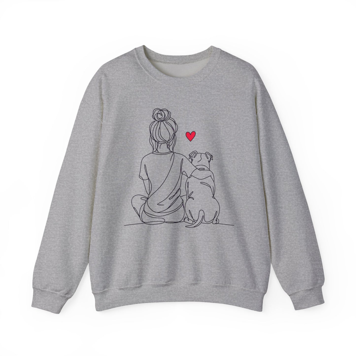 Pitbull Hug Crewneck Sweatshirt
