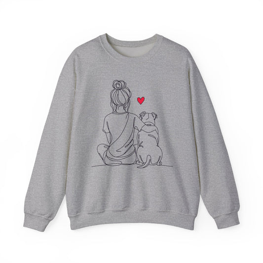 Pitbull Hug Crewneck Sweatshirt