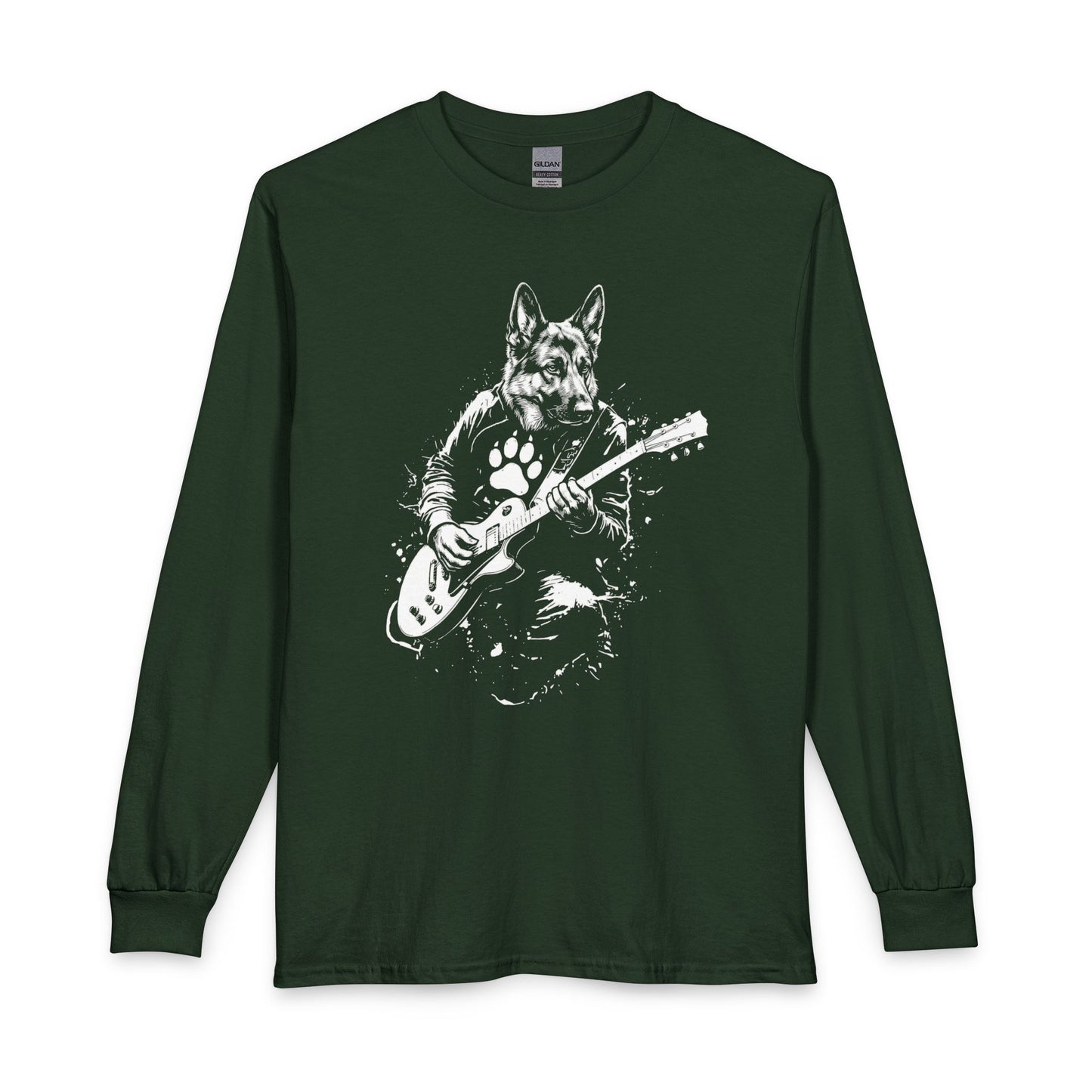 German Shepherd Guitar Long Sleeve