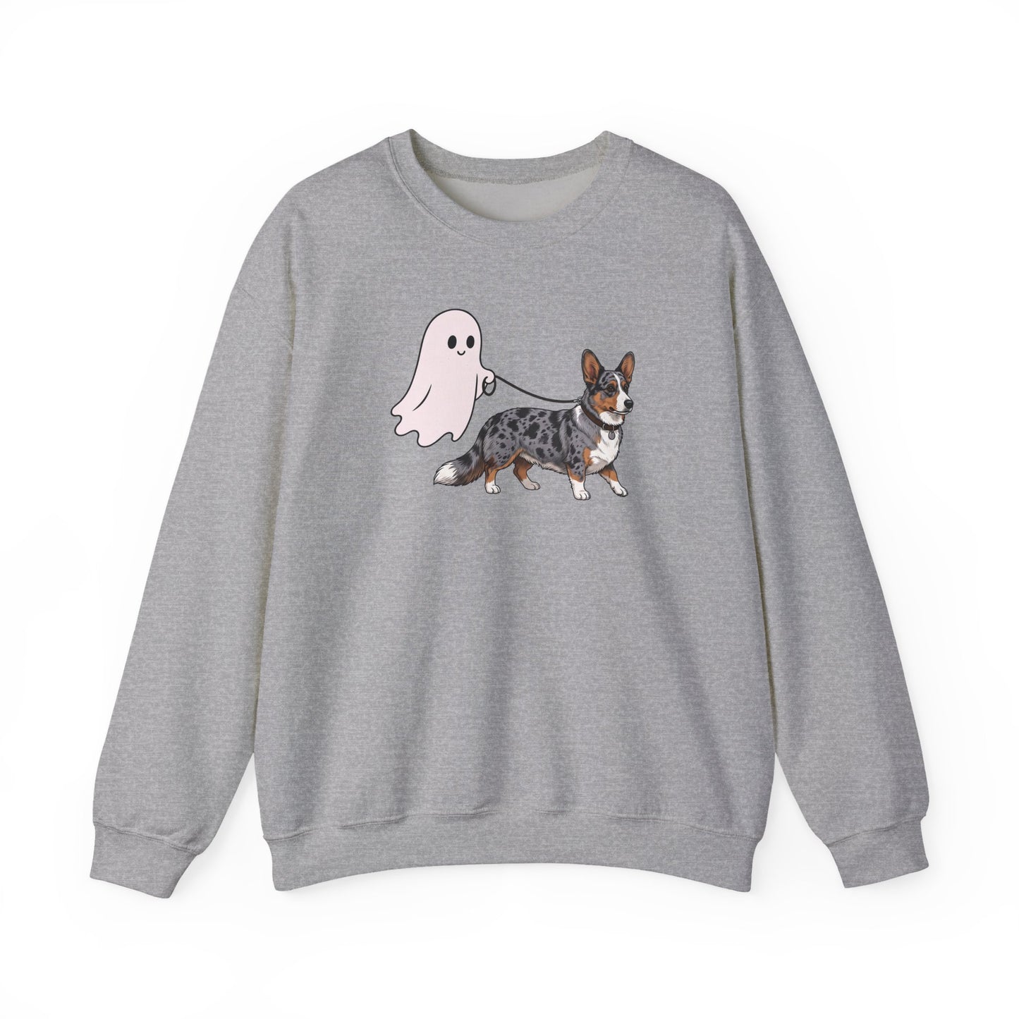 Cardigan Welsh Corgi Blue Merle Halloween Crewneck Sweatshirt