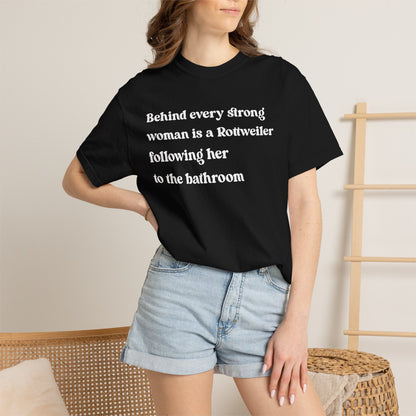 Rottweiler Strong Woman Premium Tee