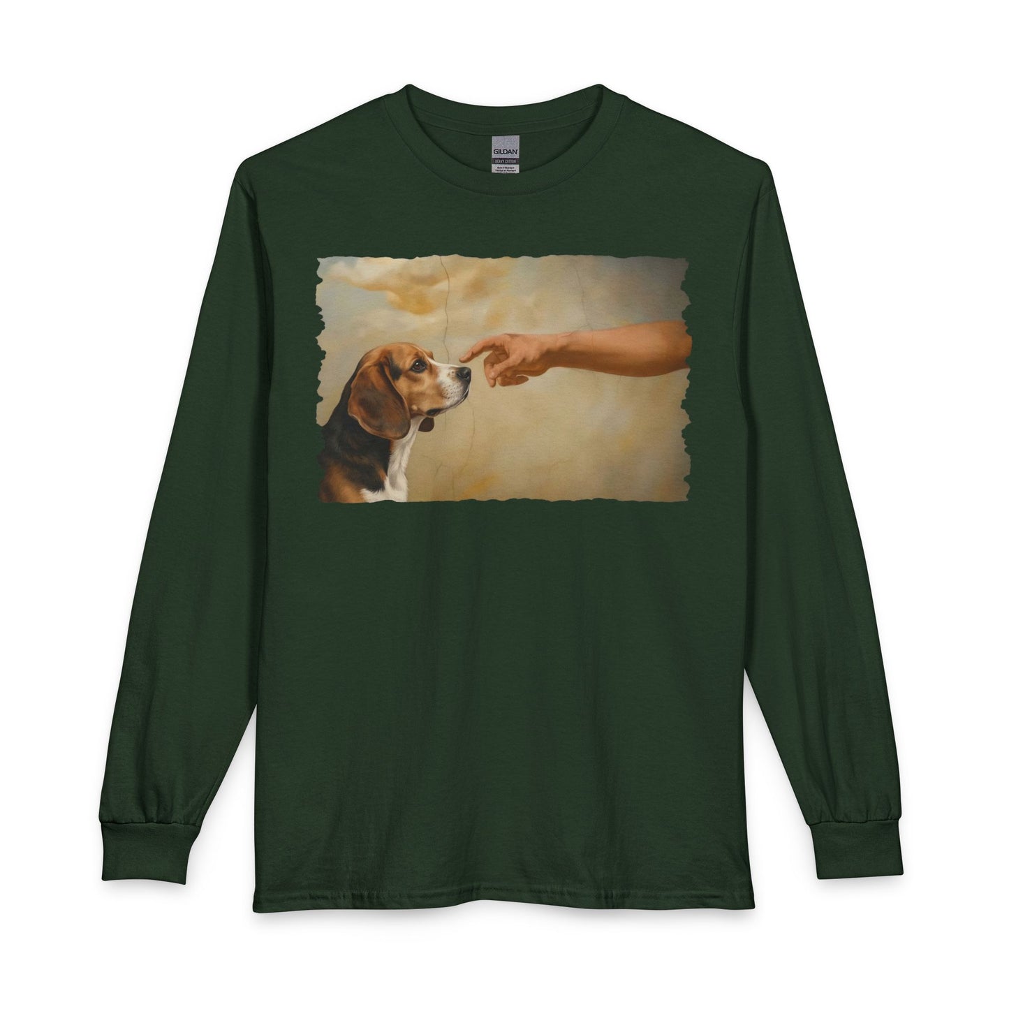 God Creates Beagle Long Sleeve