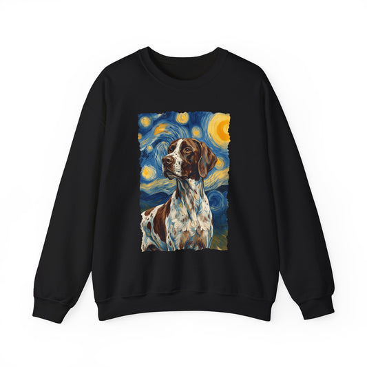 English Pointer Van Gogh Crewneck Sweatshirt