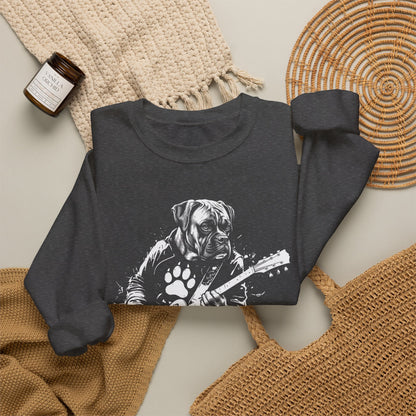 Boxer Guitar Crewneck Sweatshirt