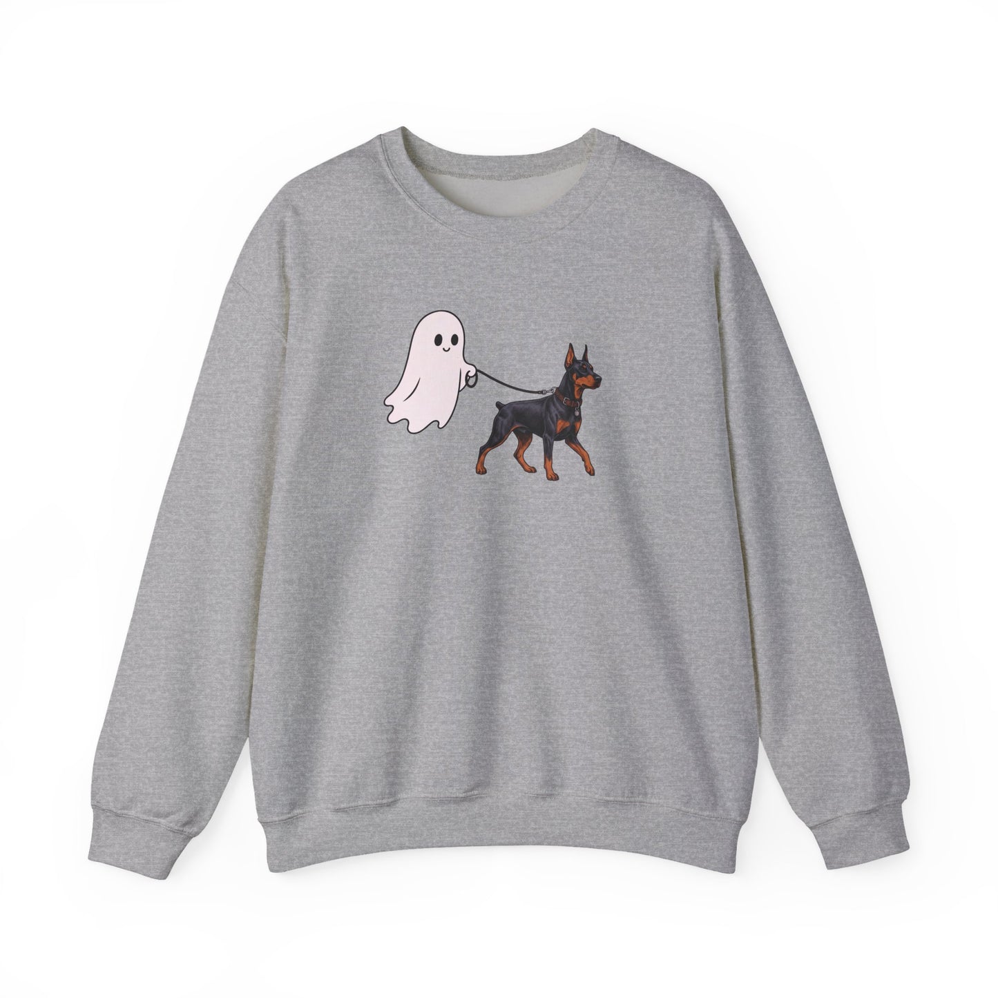 Doberman Halloween Ghost Crewneck Sweatshirt
