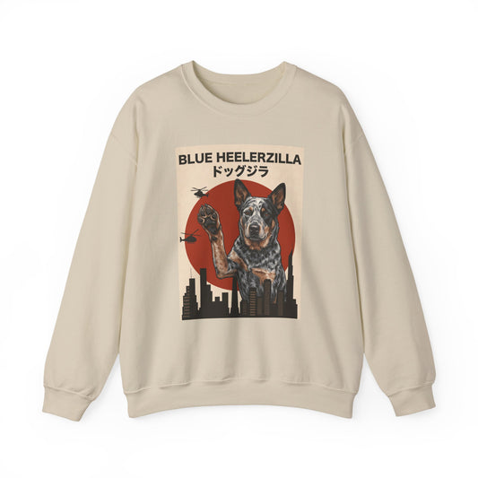 Blue Heeler Heelerzilla Crewneck Sweatshirt