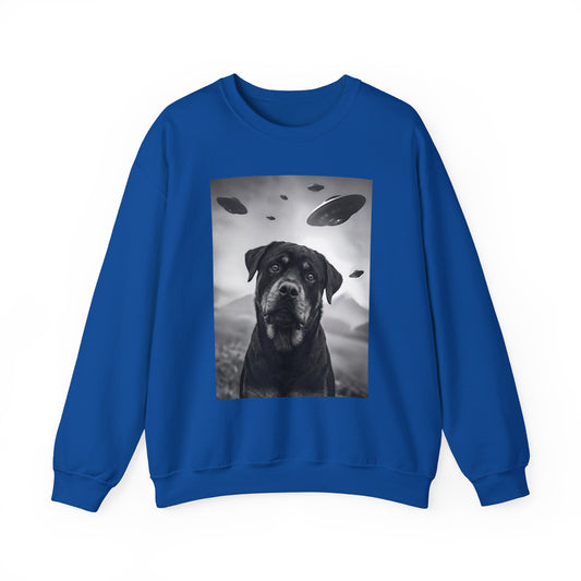 Rottweiler UFO Crewneck Sweatshirt