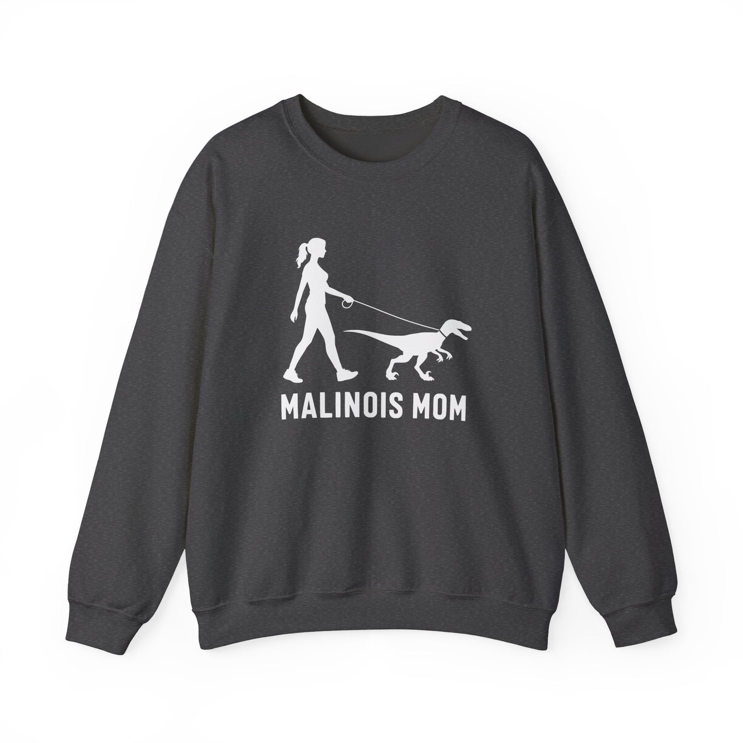 Malinois Mom Velociraptor Crewneck Sweatshirt