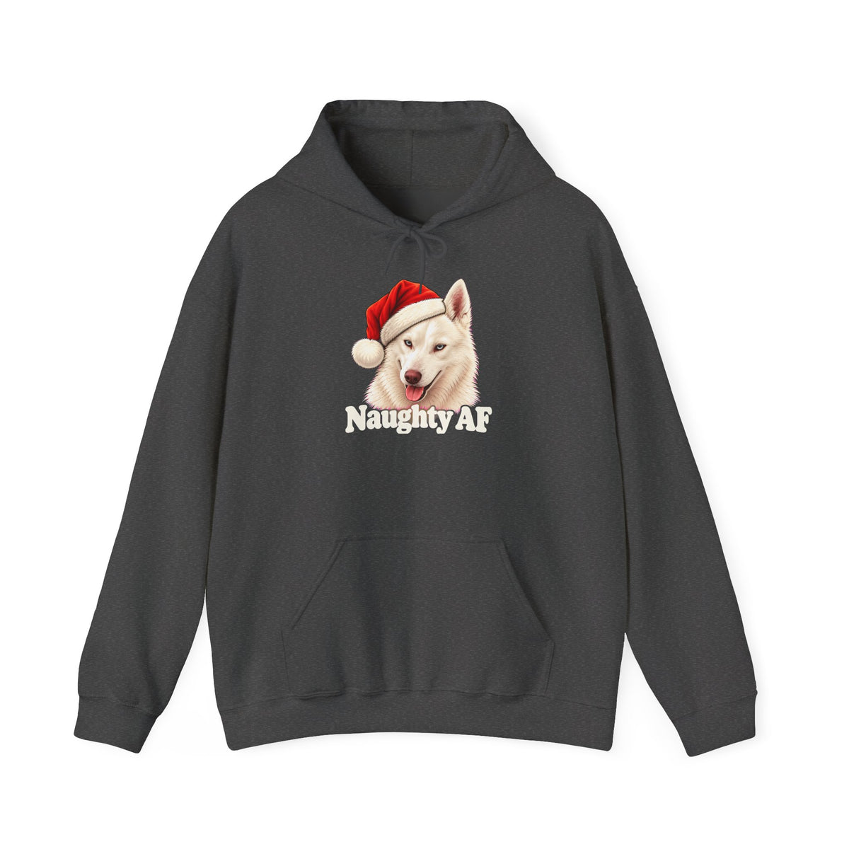 Naughty Christmas Husky Hoodie