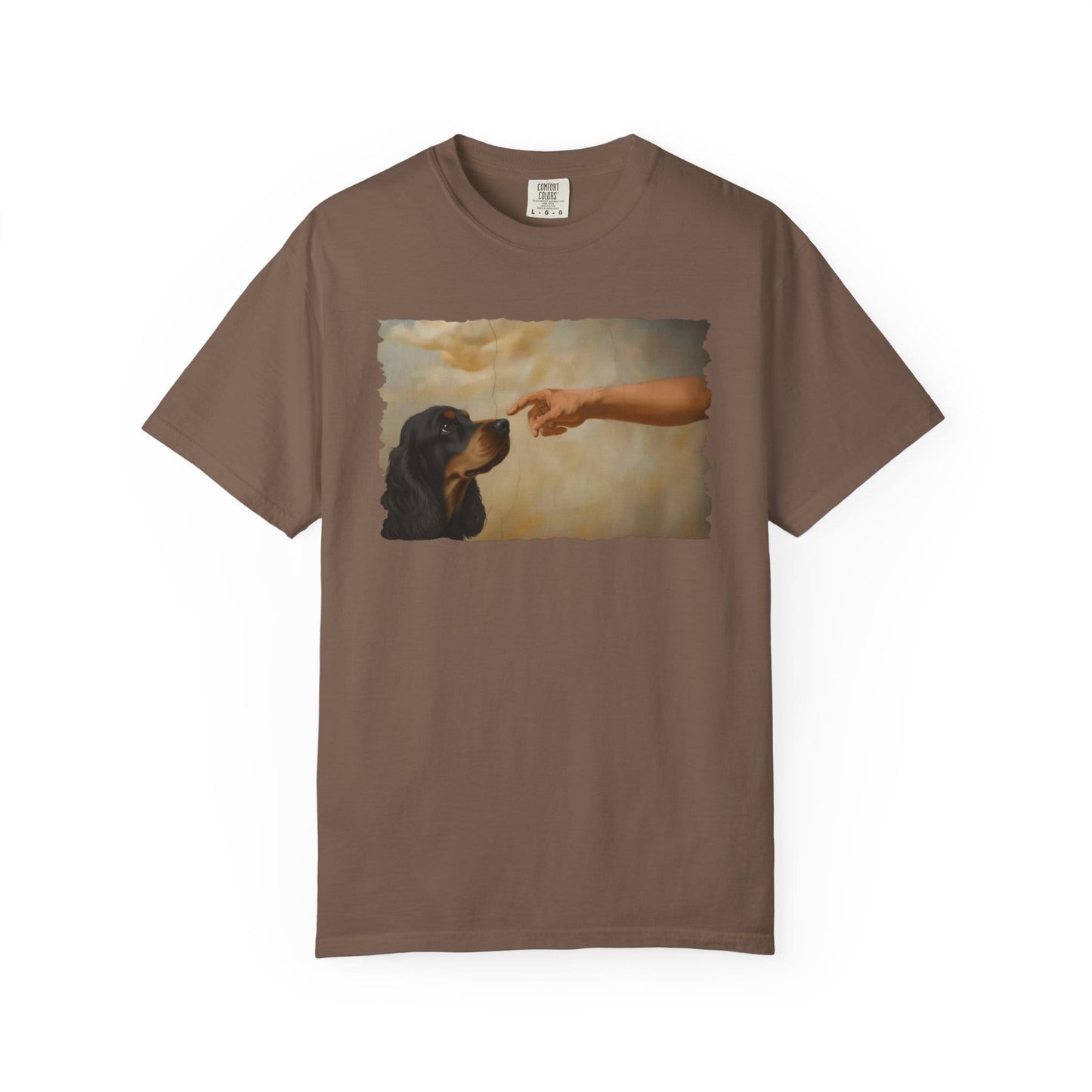 God Creates Black and Tan Cocker Premium Tee