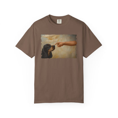 God Creates Black and Tan Cocker Premium Tee