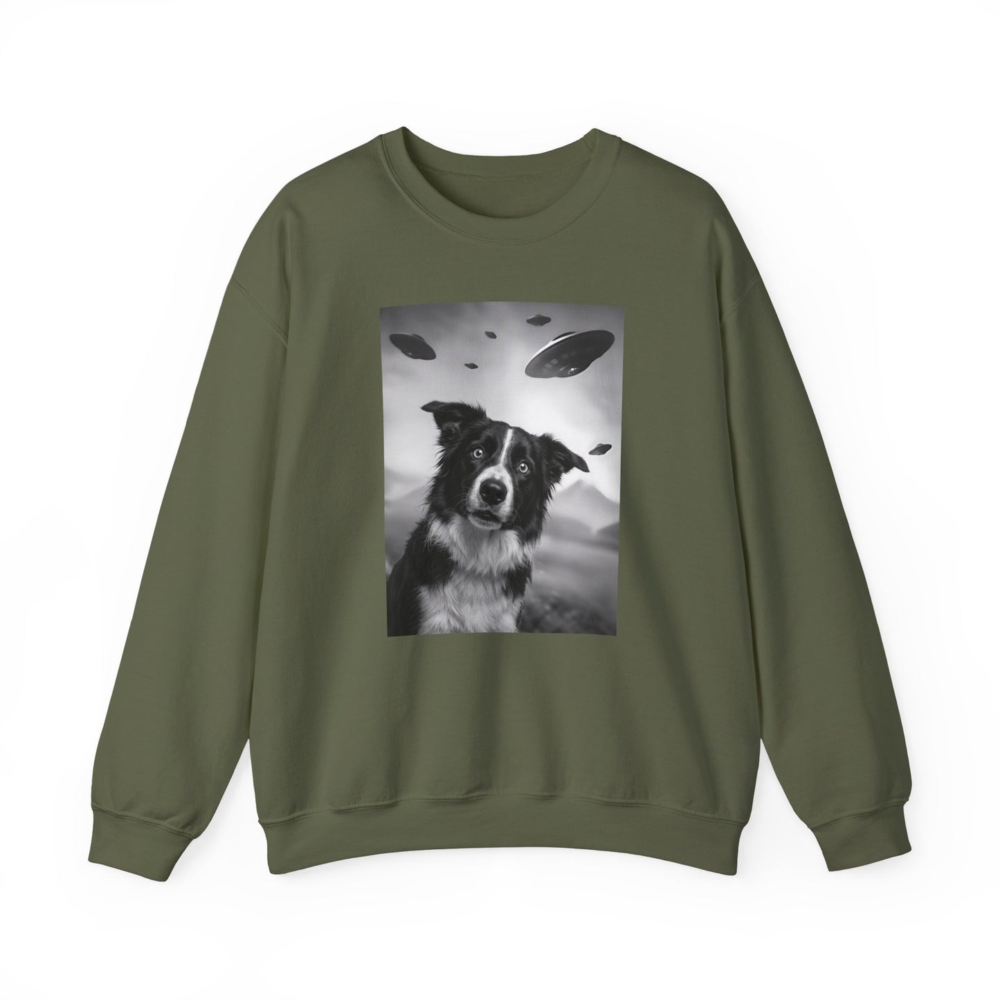 Border Collie UFO Crewneck Sweatshirt