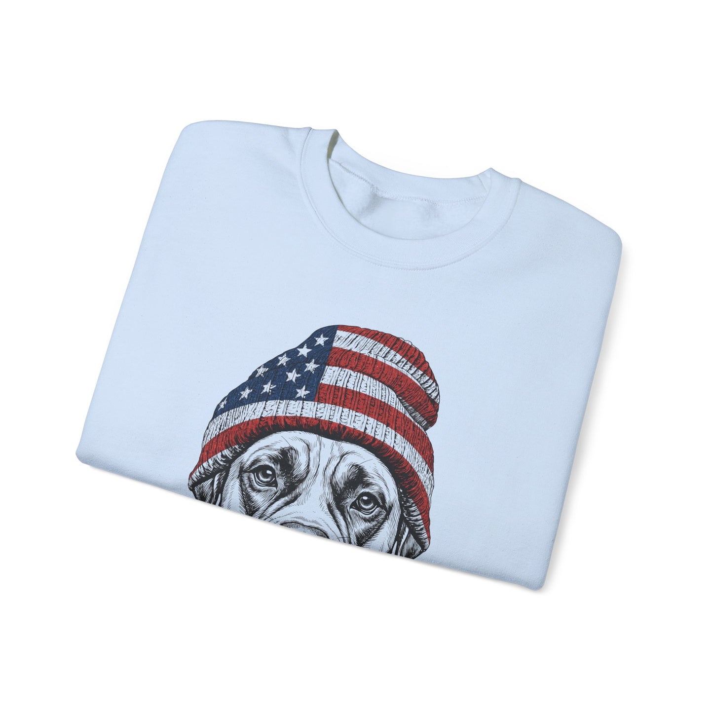 Boxer Beanie USA Crewneck Sweatshirt