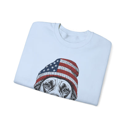 Boxer Beanie USA Crewneck Sweatshirt