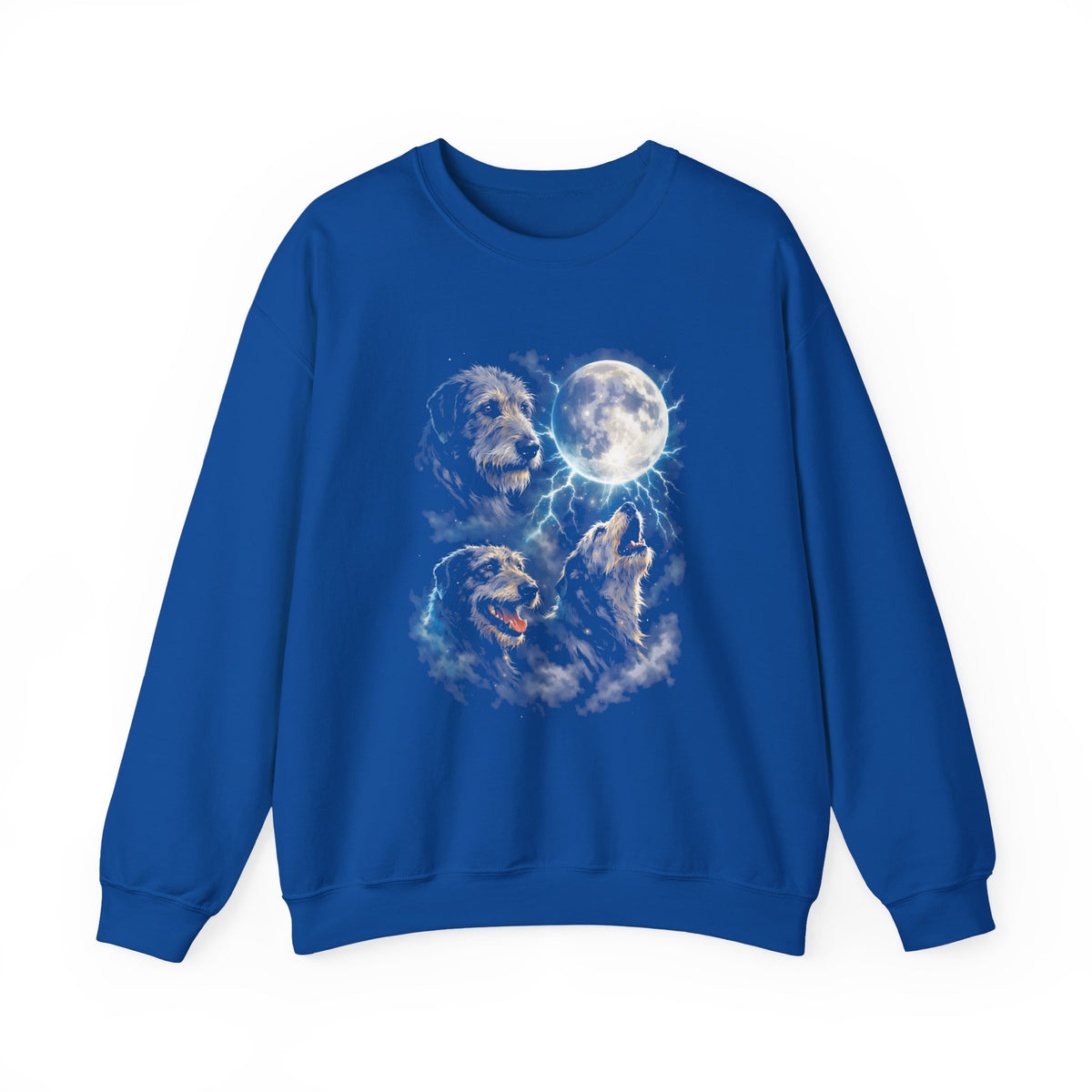 Irish Wolfhound Moon Crewneck Sweatshirt