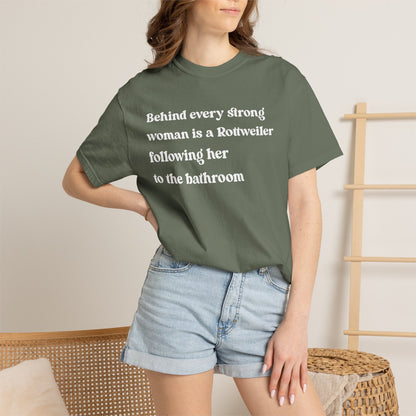 Rottweiler Strong Woman Premium Tee