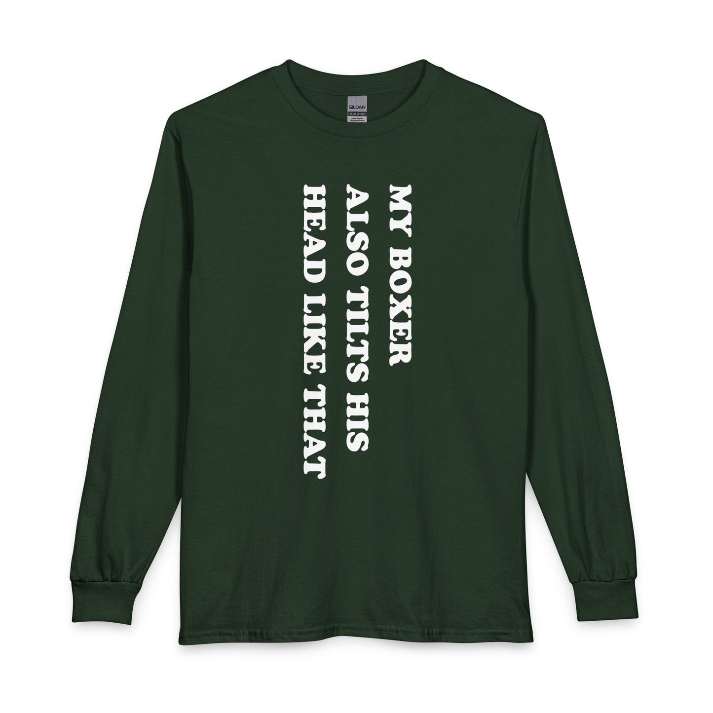 Boxer Tilt His Head Long Sleeve