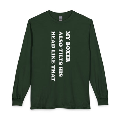 Boxer Tilt His Head Long Sleeve