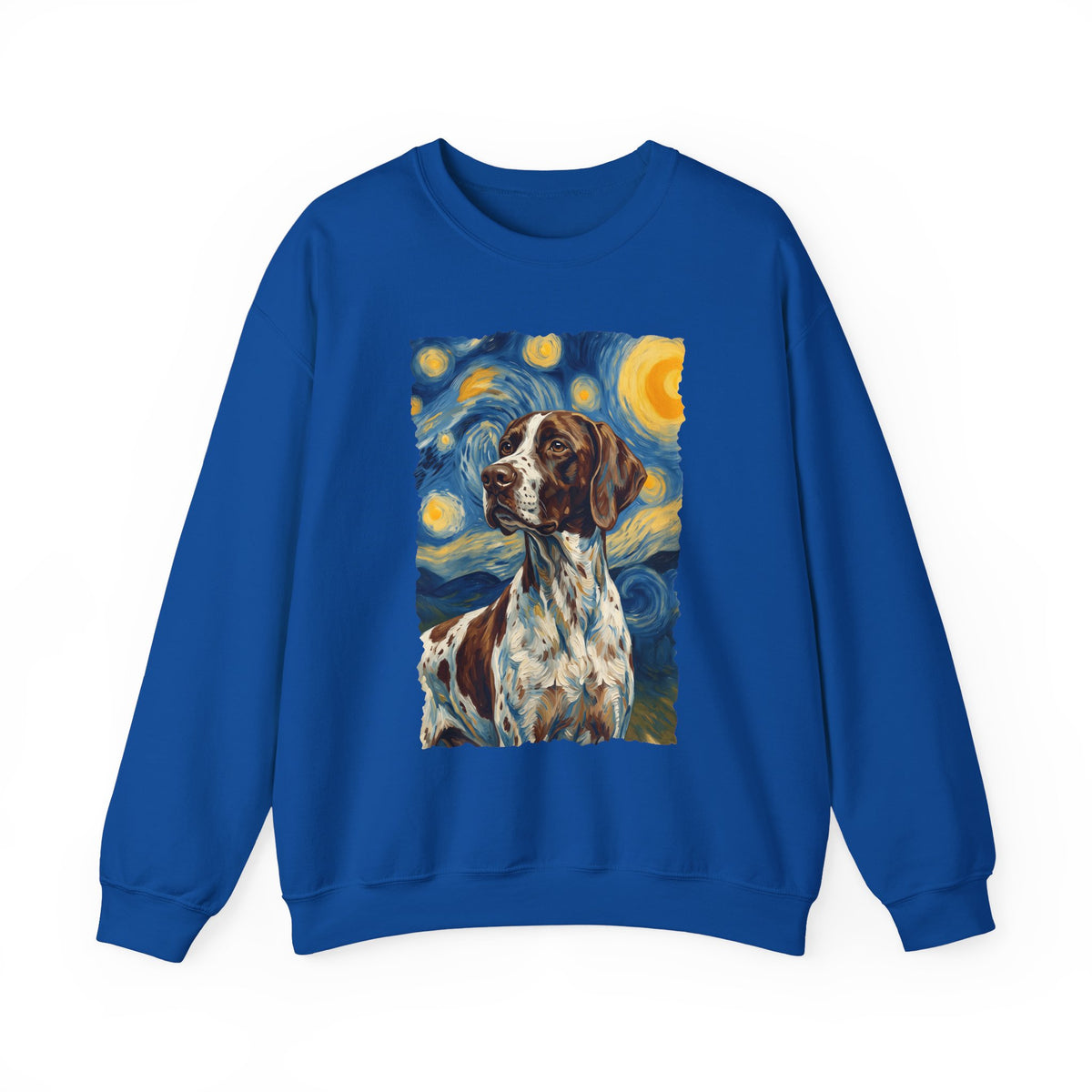 English Pointer Van Gogh Crewneck Sweatshirt