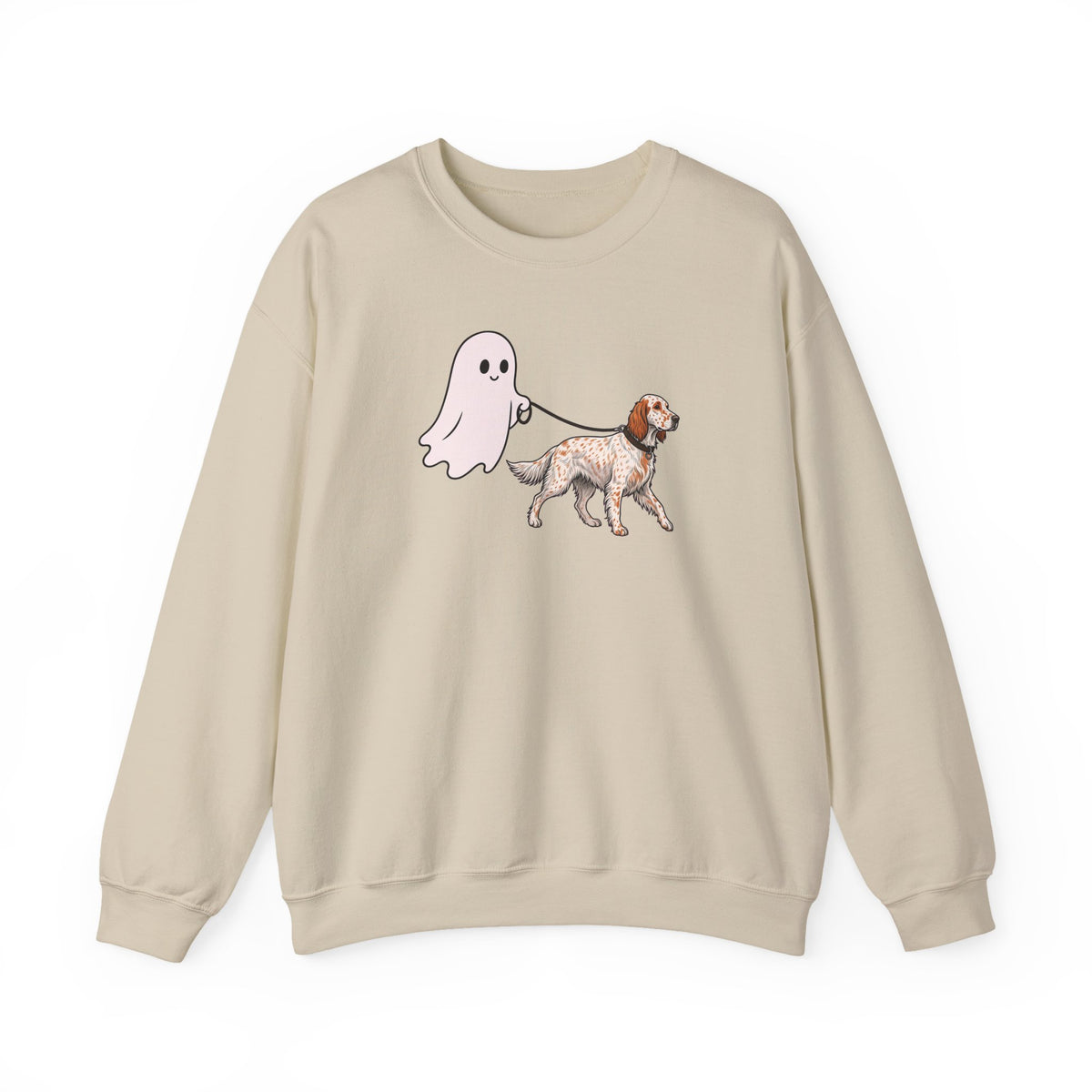 English Setter Ghost Walk Crewneck Sweatshirt