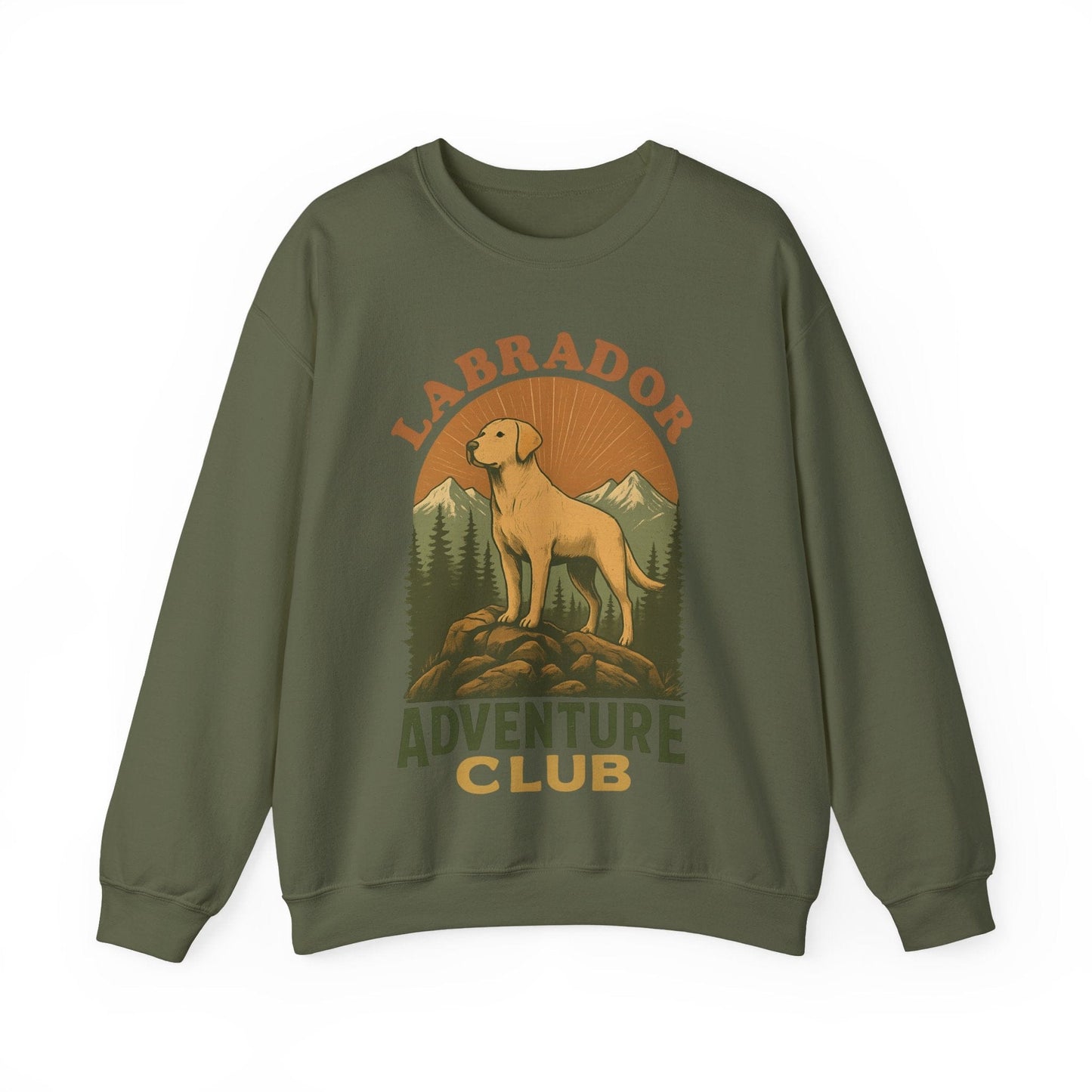 Labrador Adventure Club Crewneck Sweatshirt Military Green