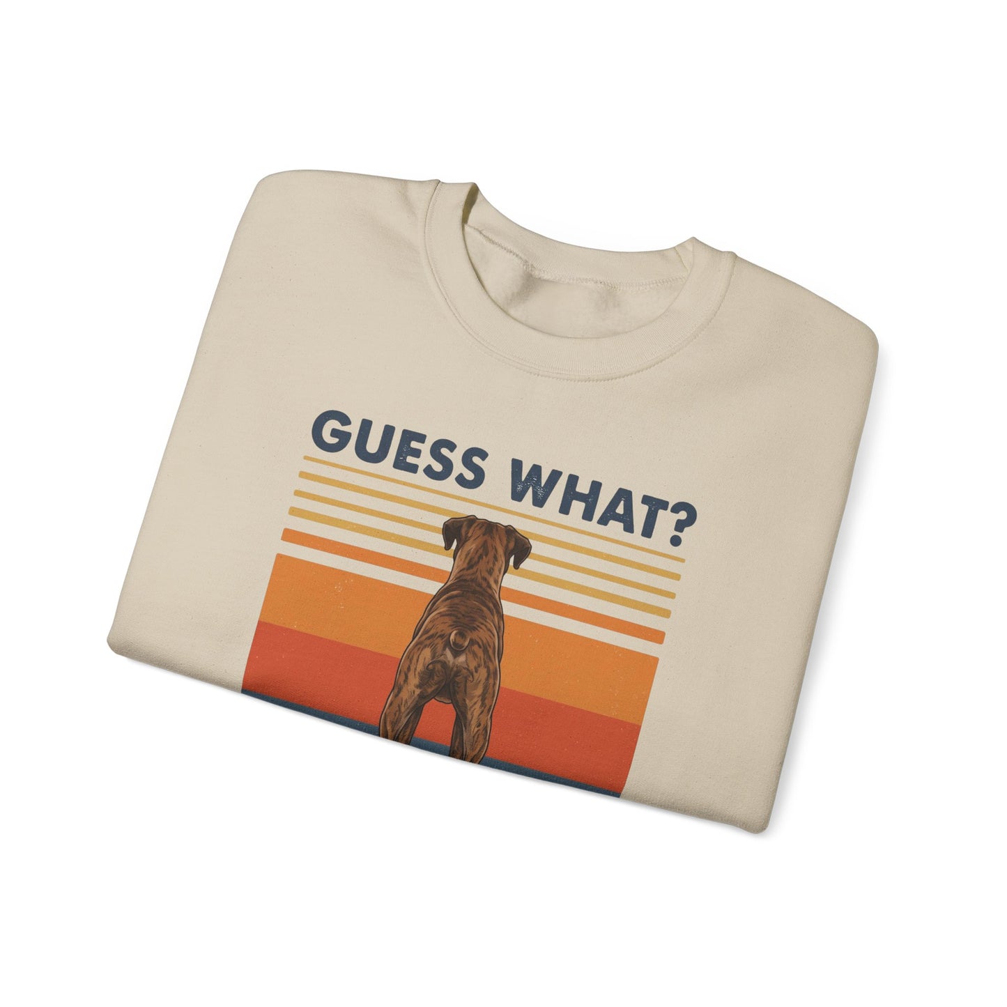 Brindle Boxer Butt Crewneck Sweatshirt