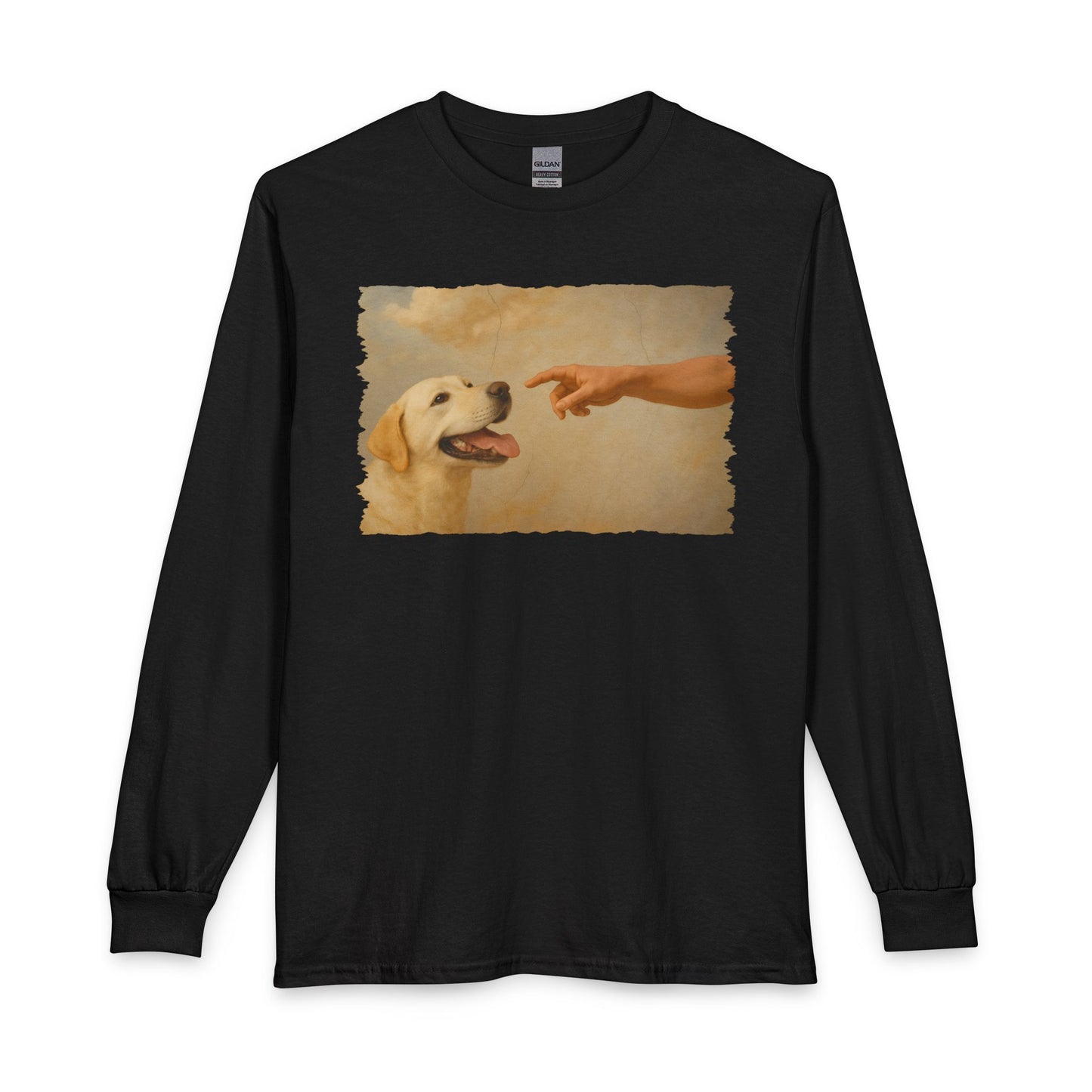 Gods Creates Yellow Labrador Long Sleeve