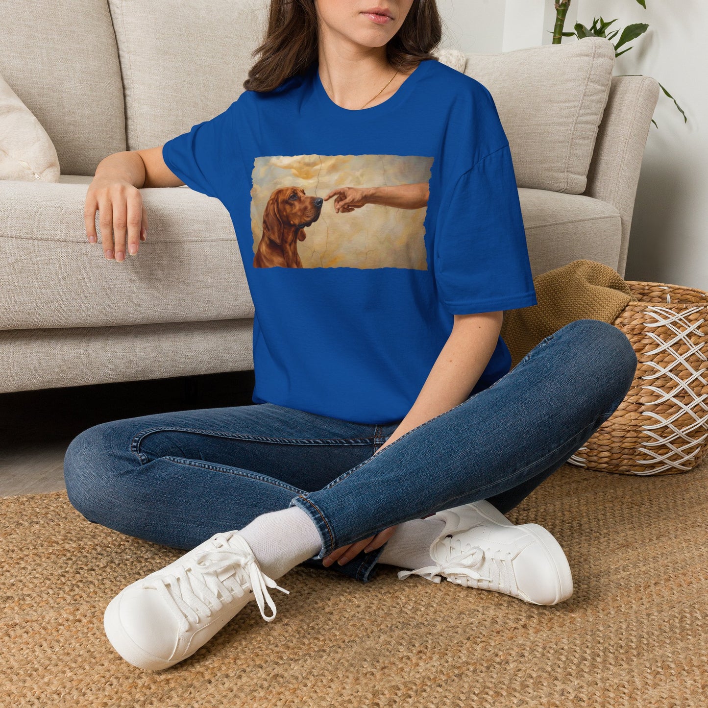 God Creates Redbone Coonhound
