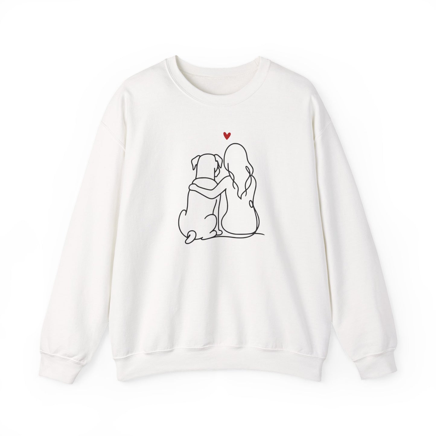 Boxer and Girl Crewneck Sweatshirt