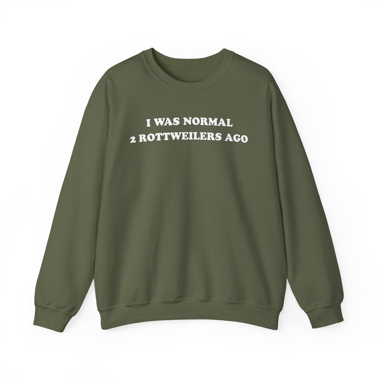 2 rottweilers Crewneck Sweatshirt