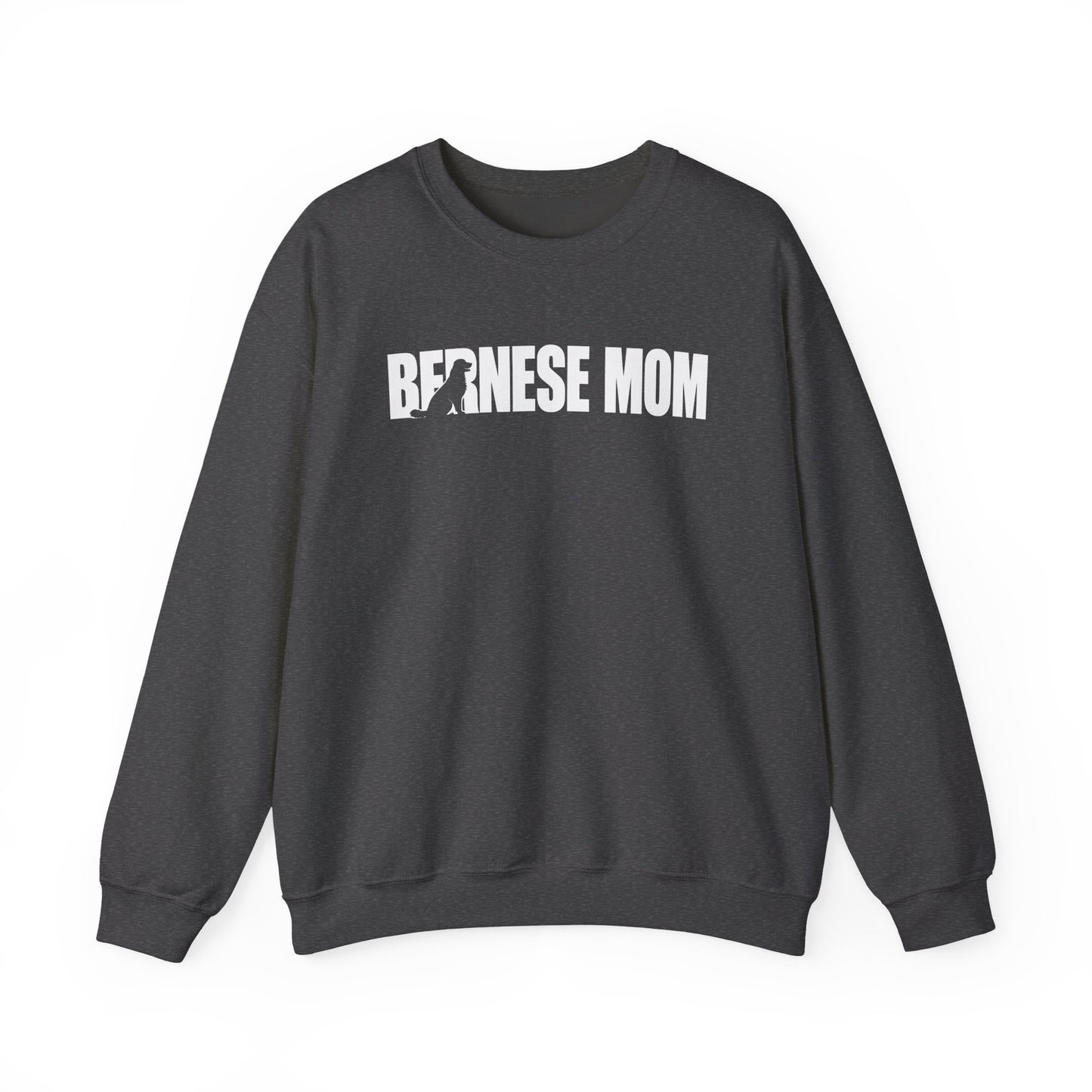 Bernese Mom Crewneck Sweatshirt Dark Heather