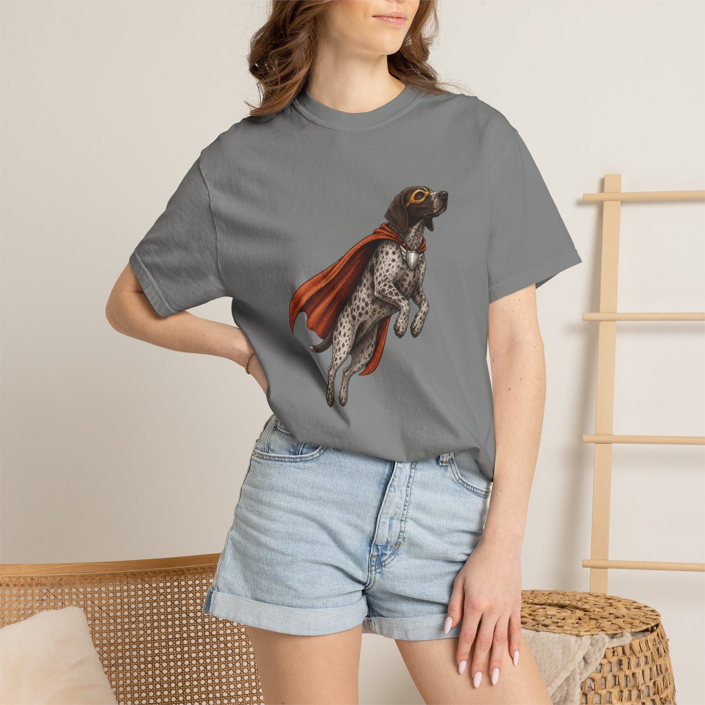 German Shorthaired  Pointer Superhero Premium Tee