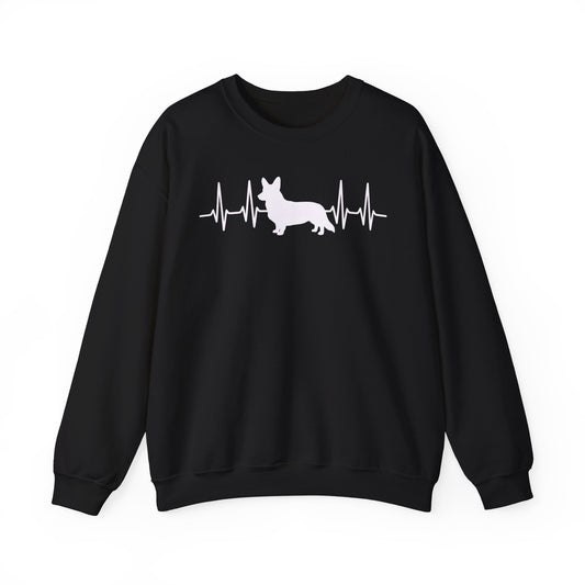 Cardigan Welsh Corgi Heartbeat Crewneck Sweatshirt
