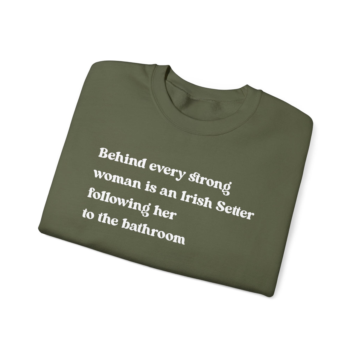 irish Setter Strong Woman Crewneck Sweatshirt