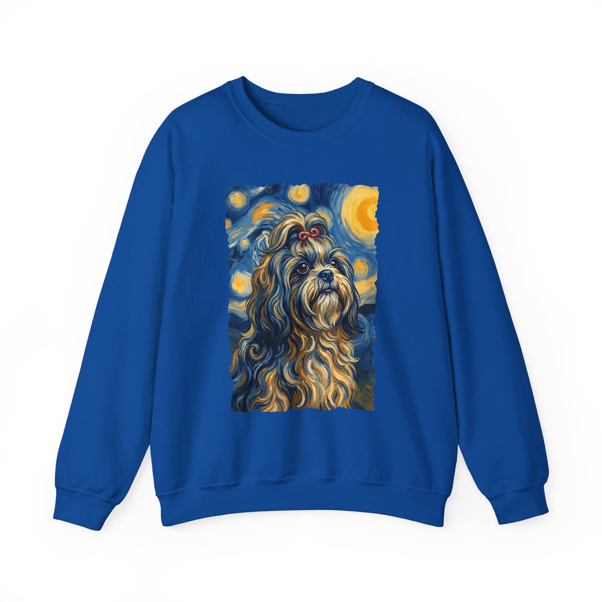 Shih Tzu Van Gogh Crewneck Sweatshirt