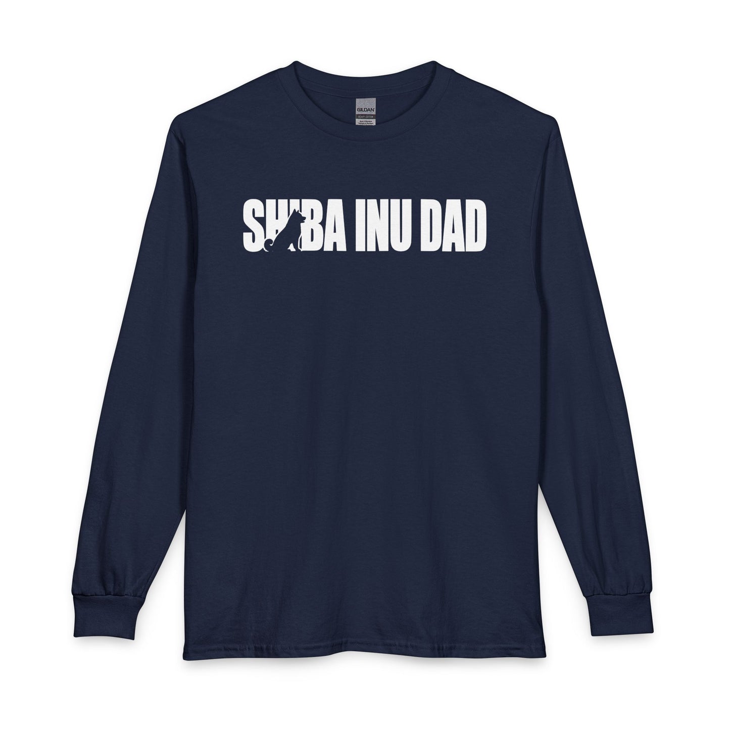 Shiba Inu Dad Long Sleeve Navy