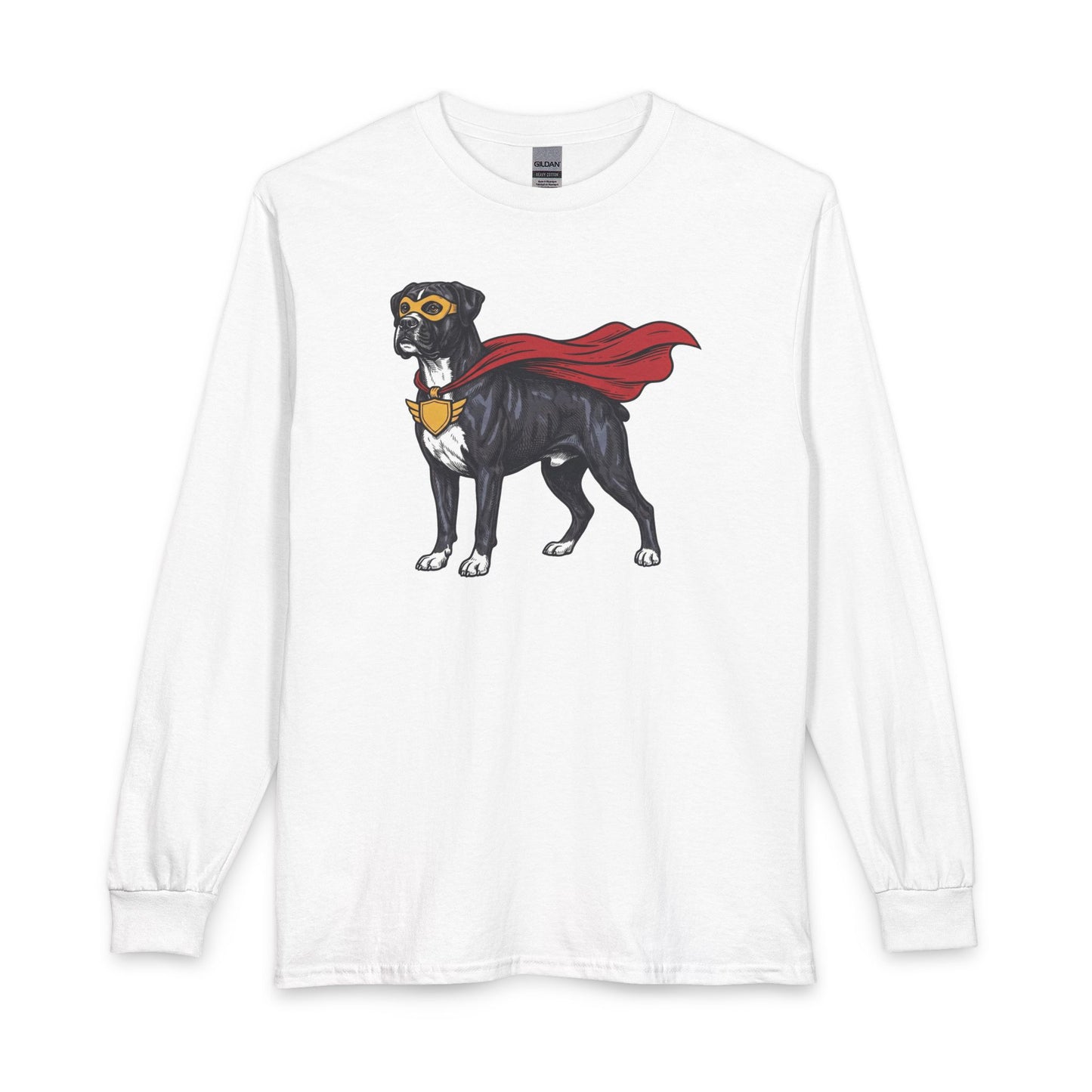 Black Boxer Superhero Long Sleeve