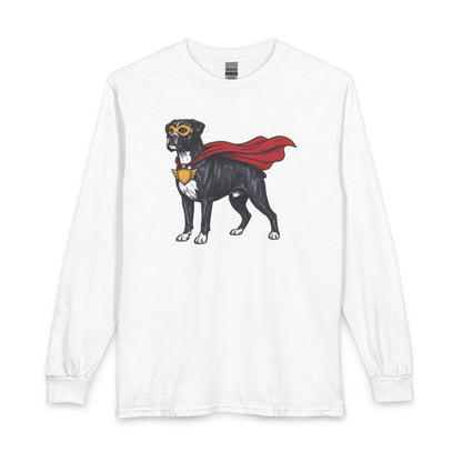 Black Boxer Superhero Long Sleeve