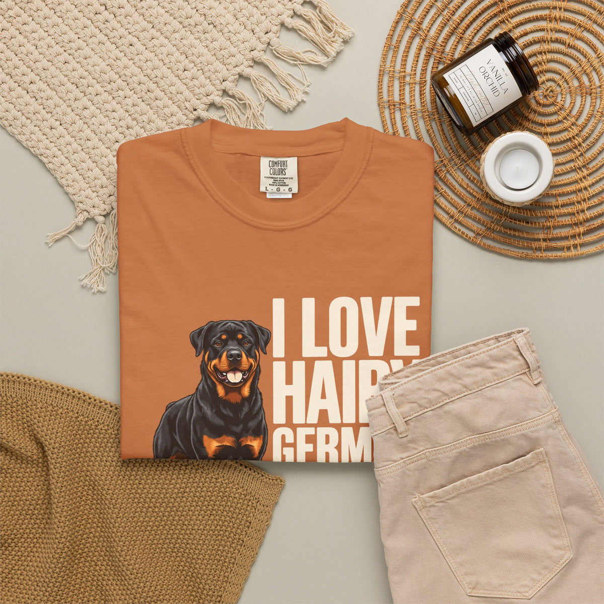 Rottweiler Hairy German Boys Premium Tee