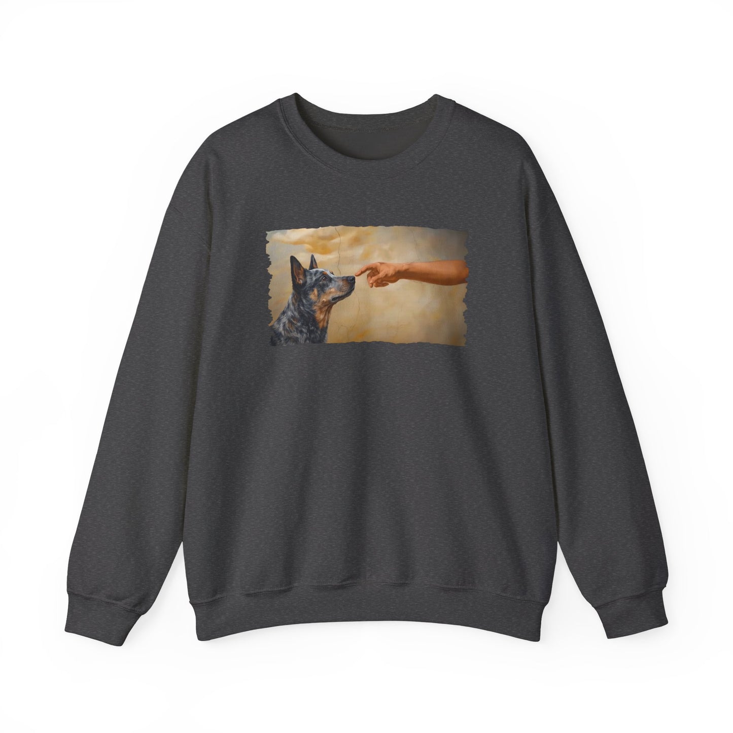 God Creates Blue Heeler Crewneck Sweatshirt