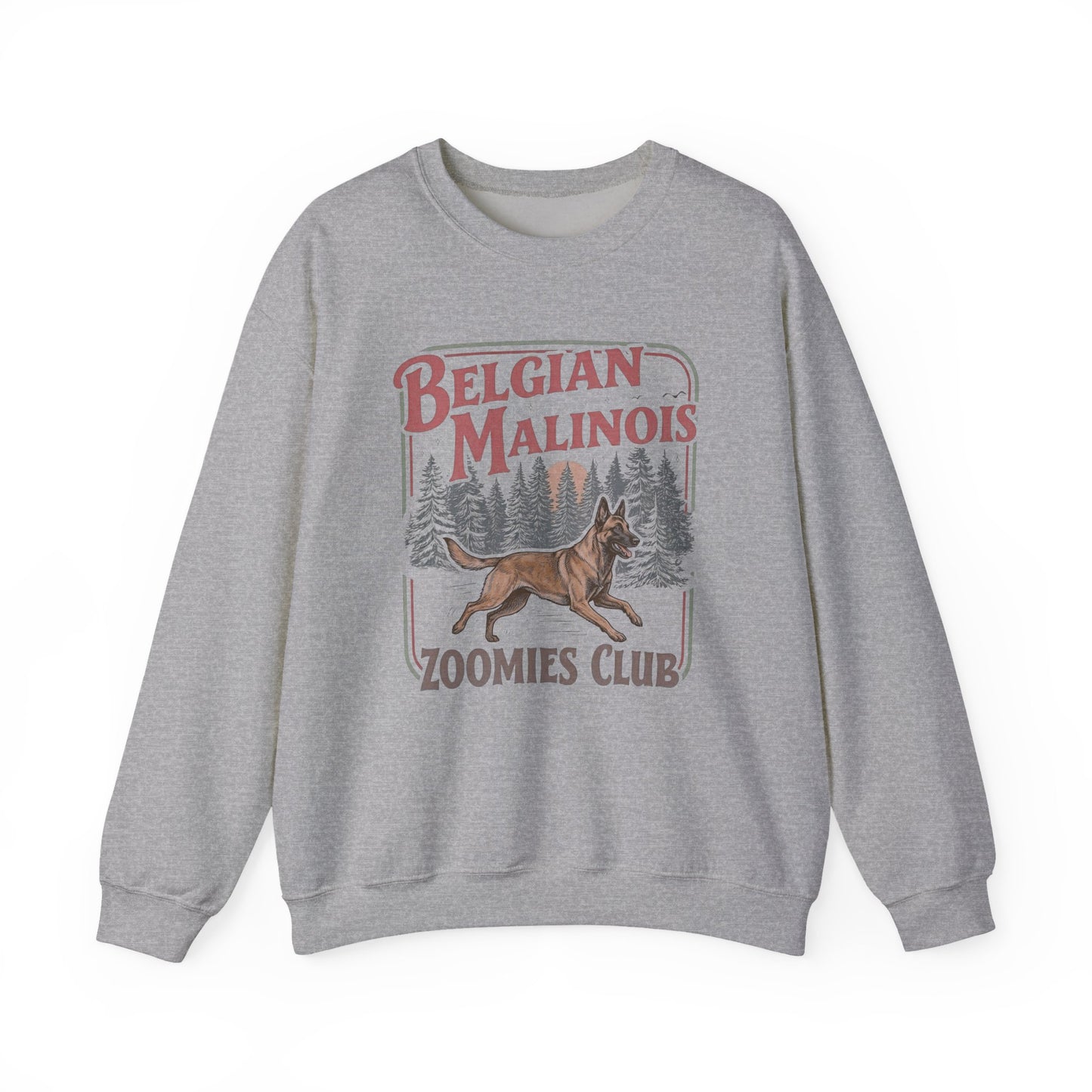Belgian Malinois Zoomies Club Crewneck Sweatshirt