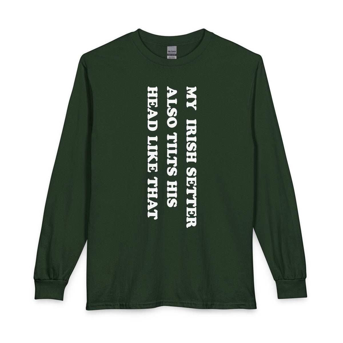Irish Setter Tilts His Head Long Sleeve