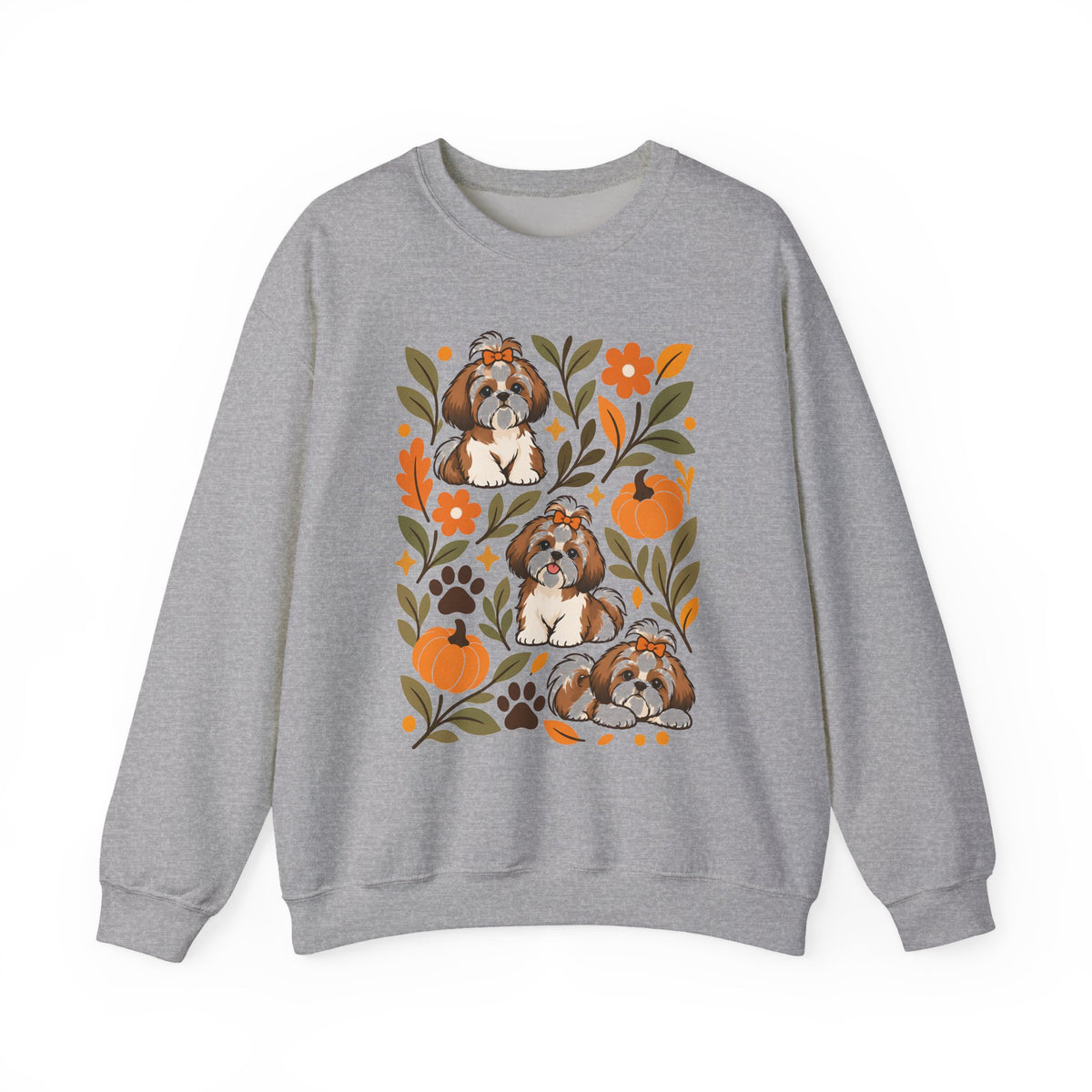 Shih Tzu Fall Crewneck Sweatshirt