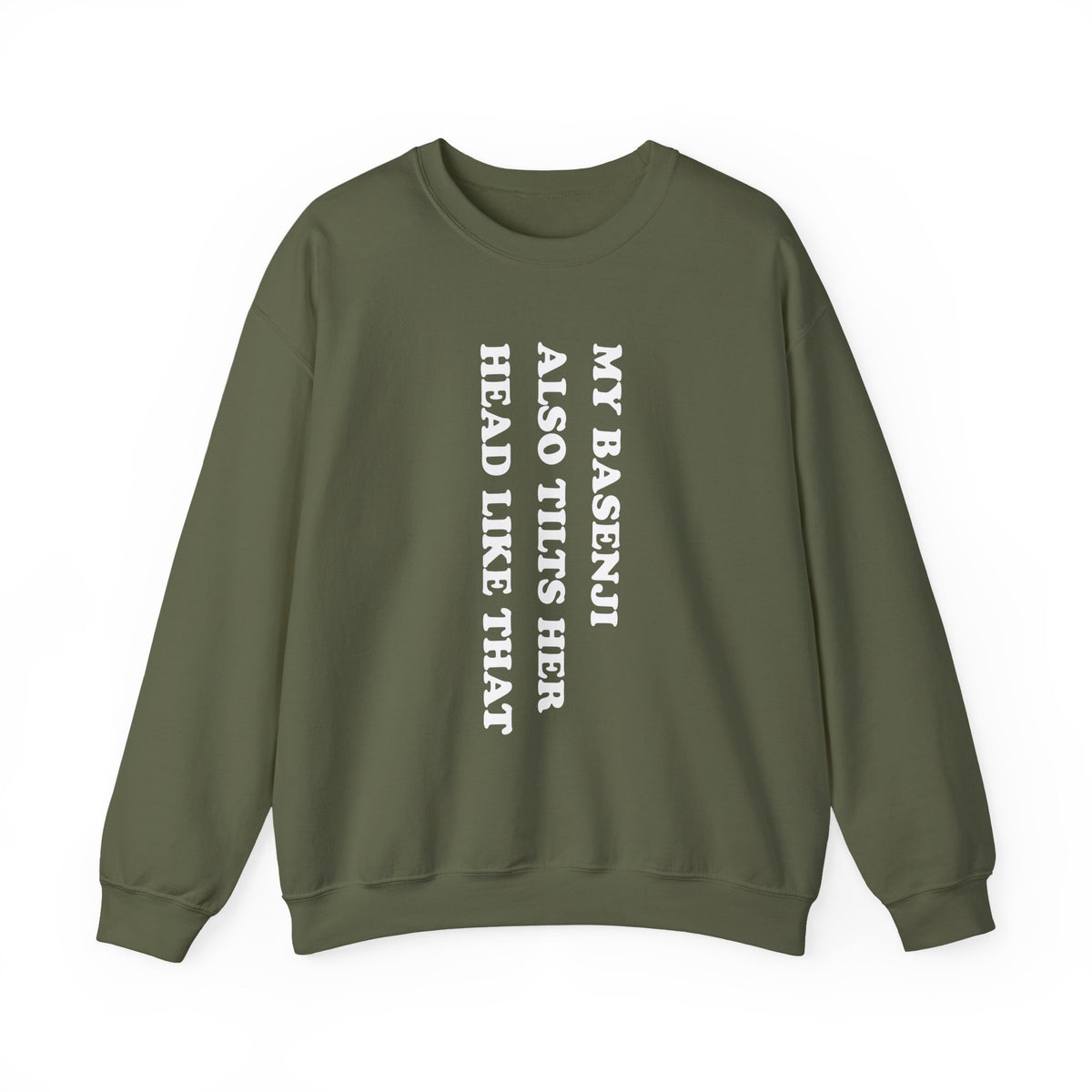 Basenji Tilts Her Head Crewneck Sweatshirt