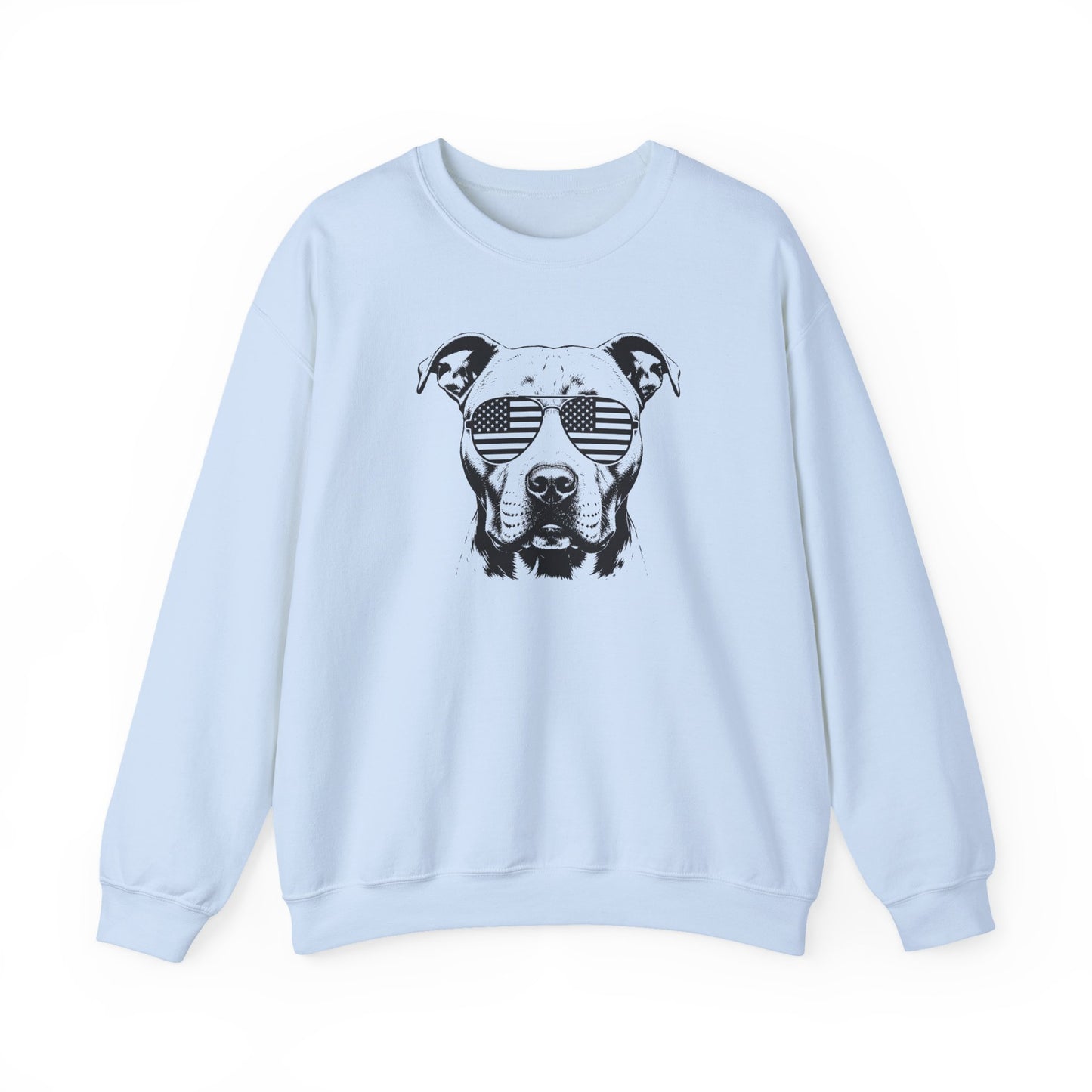 Pitbull Flag Shades Crewneck Sweatshirt