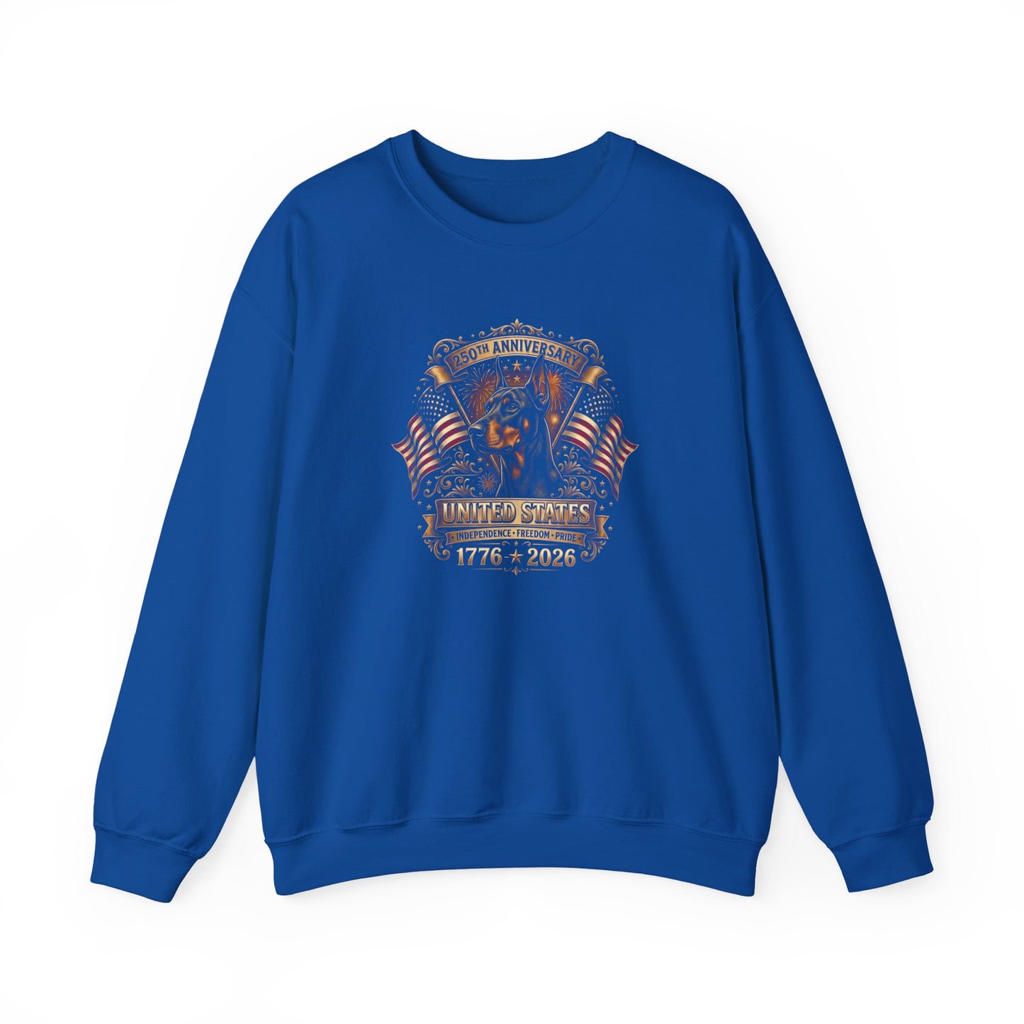 Doberman 250 USA Anniversary Crewneck Sweatshirt