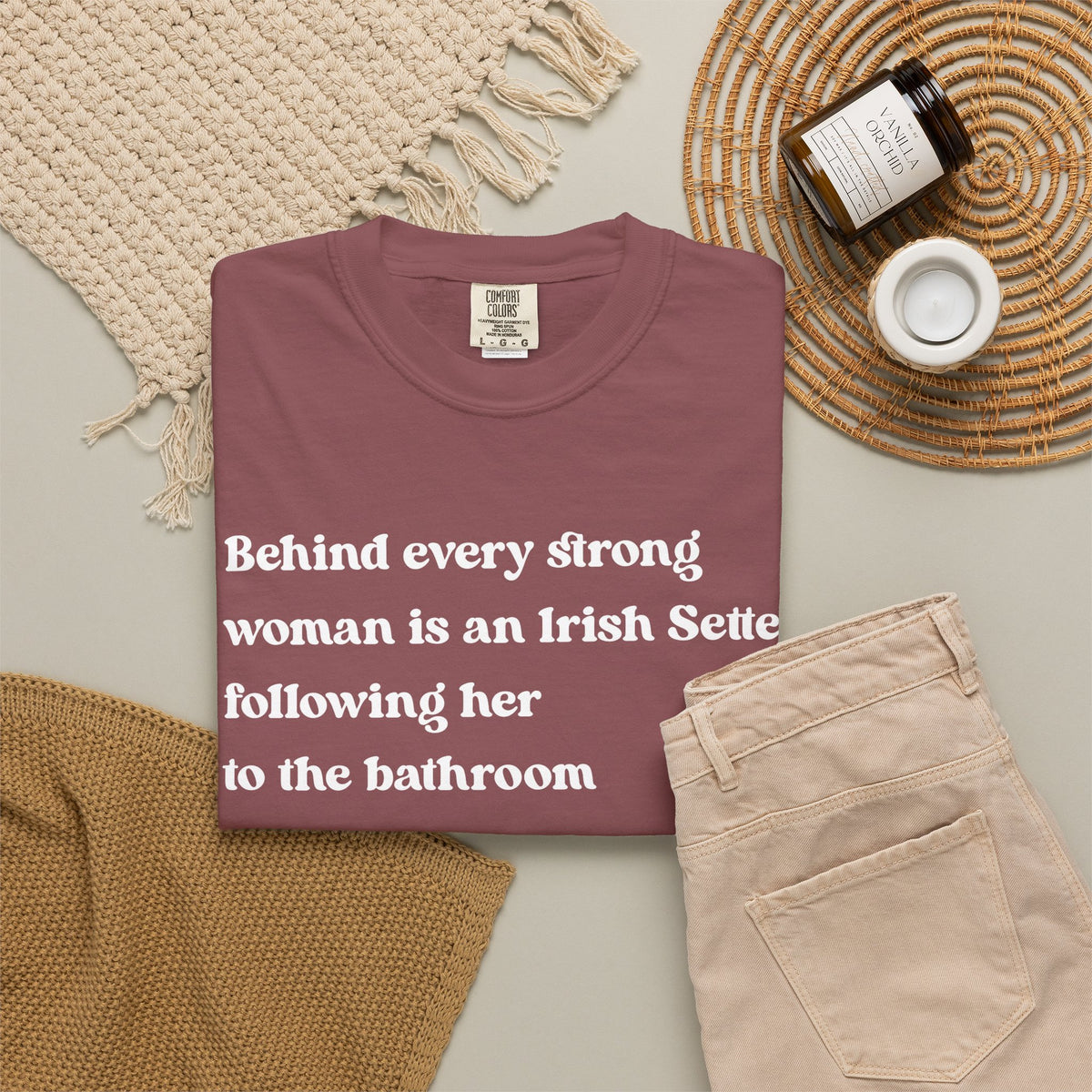 Irish Setter Strong Woman Premium Tee