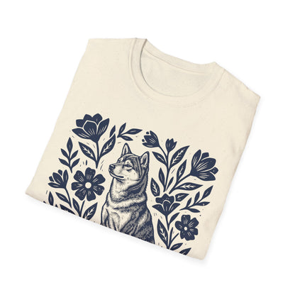 Shiba Inu Linocut