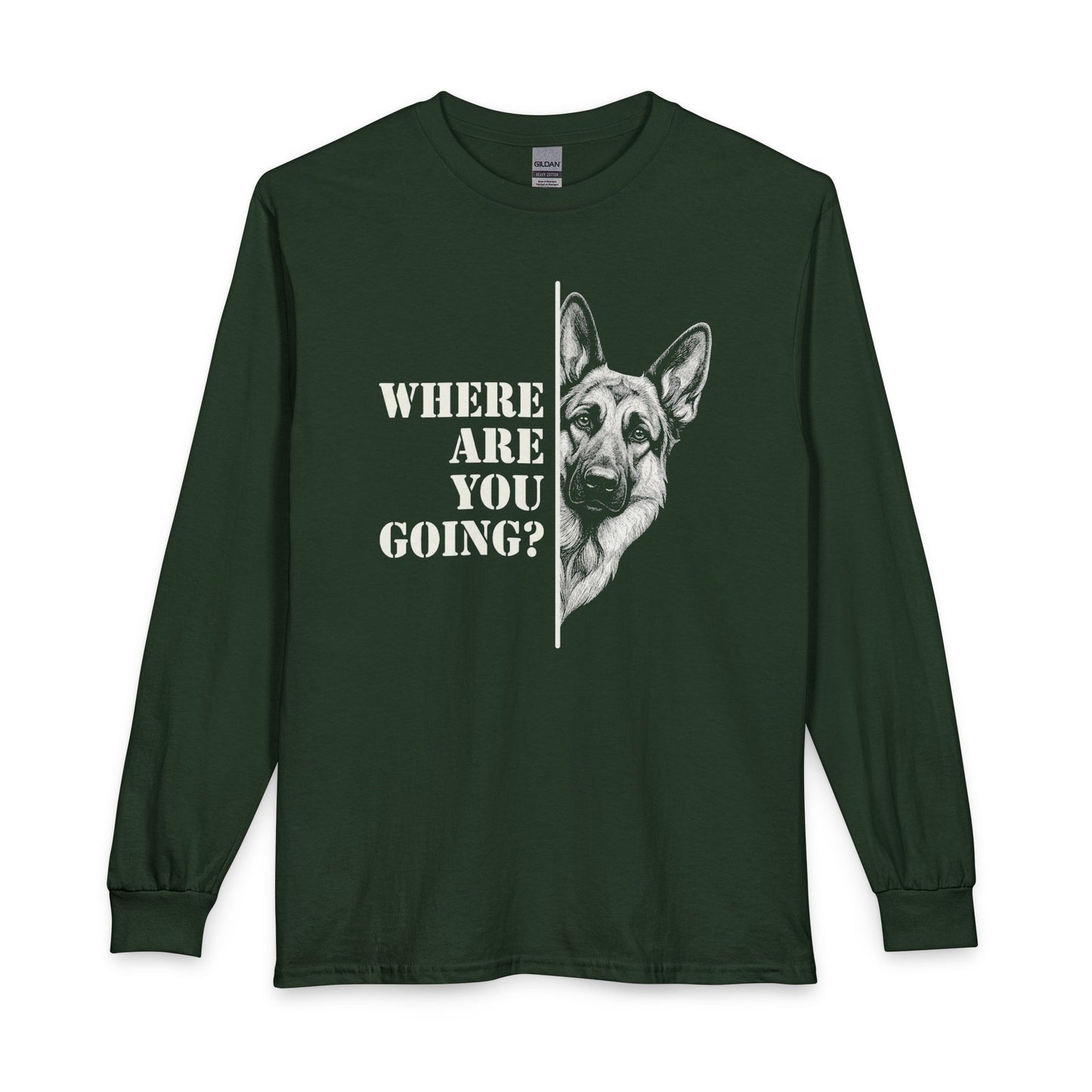 German Shepherd Following Long Sleeve