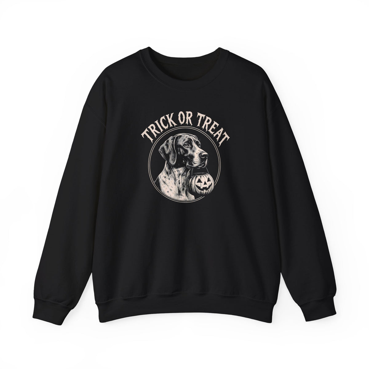 English Pointer Trick Or Treat Crewneck Sweatshirt